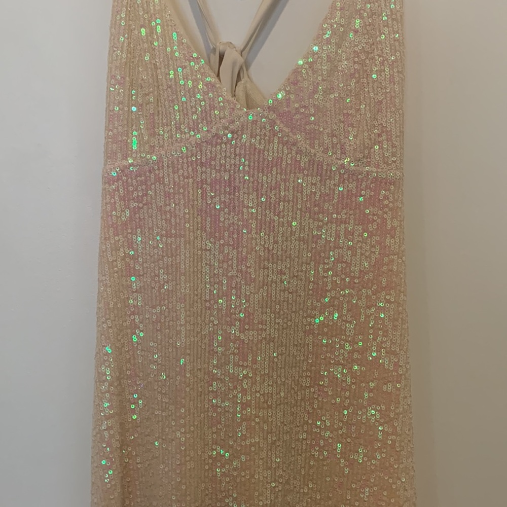 HP 🎉 Free People Gold Rush Mini Dress - Picture 6 of 7